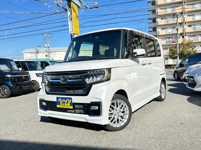 Ｎ－ＢＯＸカスタム Ｌターボ　４ＷＤ　ターボ　純正メモリーナビ　Ｂカメラ　両側Ｐスライド　前後ドラレコ　レーダークルーズ　ハーフレザー　ＬＫＡ　ＴＲＣ　ＥＴＣ　電動パーキング　シートヒーター　ＬＥＤヘッドライト　ＬＥＤフォグライト（8枚目）
