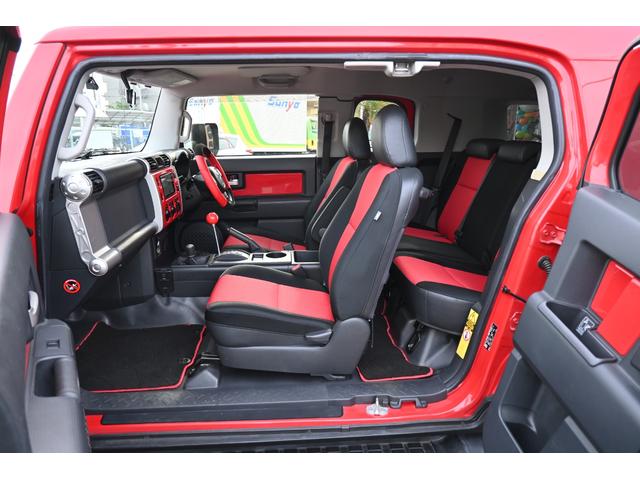 FJクルーザー レッドカラーパッケージ 新品16インチアルミホイール フルセグナビ 前後ドラレコナビ連動 バックカメラ USバンパー フォグランプ BFGタイヤ フロントリフトアップ(30枚目)