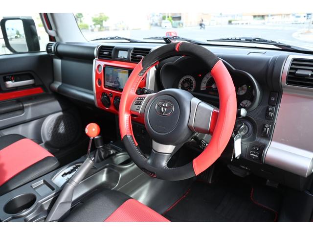 FJクルーザー レッドカラーパッケージ 新品16インチアルミホイール フルセグナビ 前後ドラレコナビ連動 バックカメラ USバンパー フォグランプ BFGタイヤ フロントリフトアップ(34枚目)