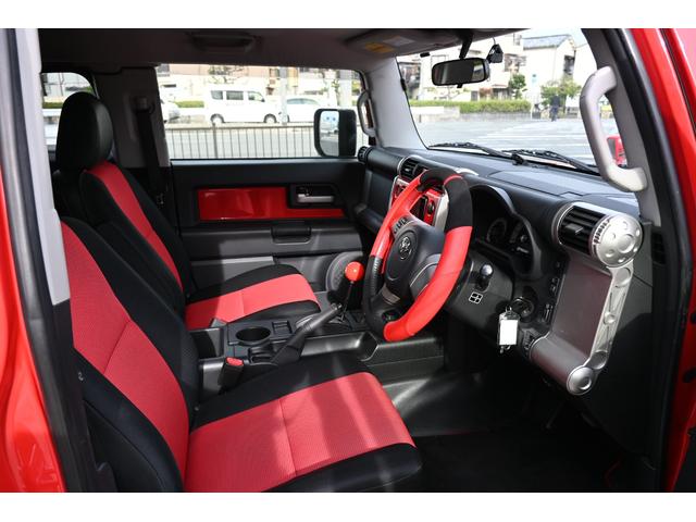 FJクルーザー レッドカラーパッケージ 新品16インチアルミホイール フルセグナビ 前後ドラレコナビ連動 バックカメラ USバンパー フォグランプ BFGタイヤ フロントリフトアップ(39枚目)