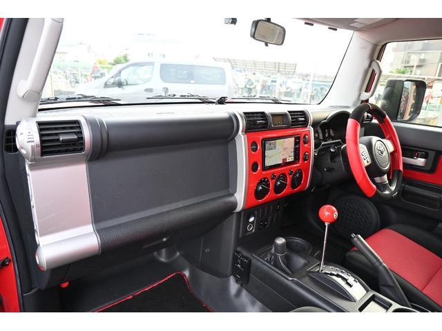 FJクルーザー レッドカラーパッケージ 新品16インチアルミホイール フルセグナビ 前後ドラレコナビ連動 バックカメラ USバンパー フォグランプ BFGタイヤ フロントリフトアップ(47枚目)