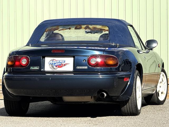 ユーノスロードスター B2リミテッド /5MT/1000台限定車/トワイライトブルーマイカ/ハードトップ/タイベル交換/幌付き/P1Racing 15AW/エアコン動作確認/リトラ動作確認/PW動作確認/オーディオ/社外スピーカー/ETC(7枚目)