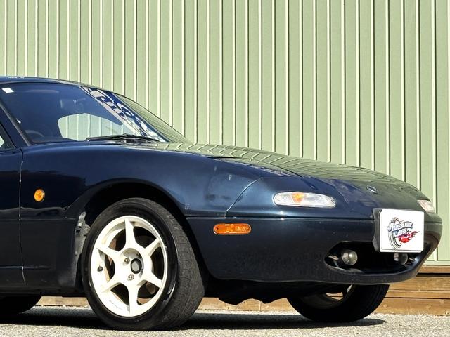 ユーノスロードスター B2リミテッド /5MT/1000台限定車/トワイライトブルーマイカ/ハードトップ/タイベル交換/幌付き/P1Racing 15AW/エアコン動作確認/リトラ動作確認/PW動作確認/オーディオ/社外スピーカー/ETC(23枚目)