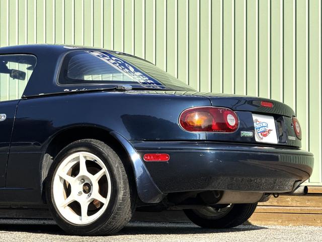 ユーノスロードスター B2リミテッド /5MT/1000台限定車/トワイライトブルーマイカ/ハードトップ/タイベル交換/幌付き/P1Racing 15AW/エアコン動作確認/リトラ動作確認/PW動作確認/オーディオ/社外スピーカー/ETC(25枚目)