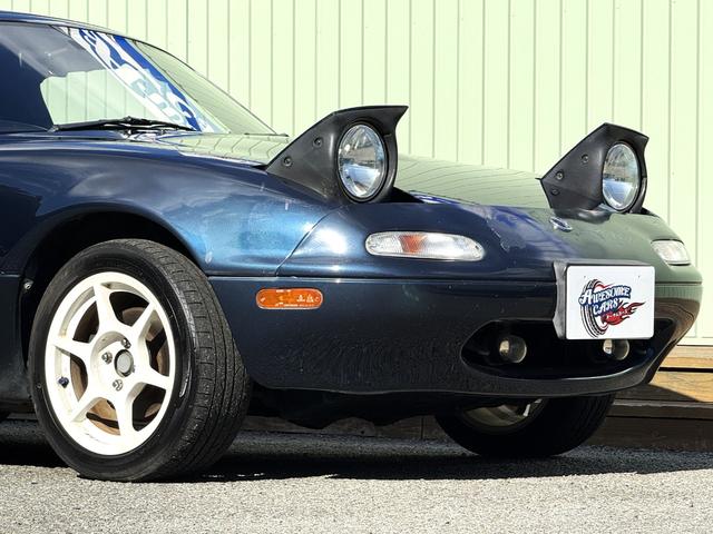 ユーノスロードスター B2リミテッド /5MT/1000台限定車/トワイライトブルーマイカ/ハードトップ/タイベル交換/幌付き/P1Racing 15AW/エアコン動作確認/リトラ動作確認/PW動作確認/オーディオ/社外スピーカー/ETC(26枚目)