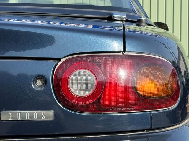 ユーノスロードスター B2リミテッド /5MT/1000台限定車/トワイライトブルーマイカ/ハードトップ/タイベル交換/幌付き/P1Racing 15AW/エアコン動作確認/リトラ動作確認/PW動作確認/オーディオ/社外スピーカー/ETC(36枚目)