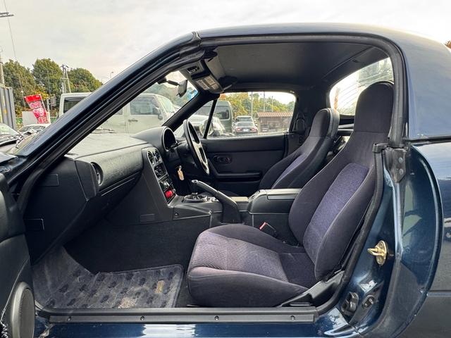 ユーノスロードスター B2リミテッド /5MT/1000台限定車/トワイライトブルーマイカ/ハードトップ/タイベル交換/幌付き/P1Racing 15AW/エアコン動作確認/リトラ動作確認/PW動作確認/オーディオ/社外スピーカー/ETC(53枚目)