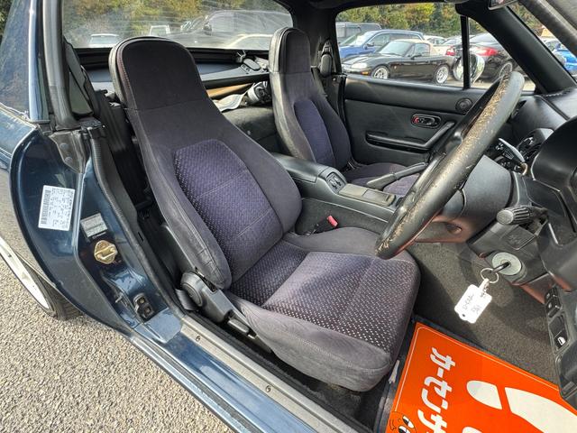 ユーノスロードスター B2リミテッド /5MT/1000台限定車/トワイライトブルーマイカ/ハードトップ/タイベル交換/幌付き/P1Racing 15AW/エアコン動作確認/リトラ動作確認/PW動作確認/オーディオ/社外スピーカー/ETC(69枚目)