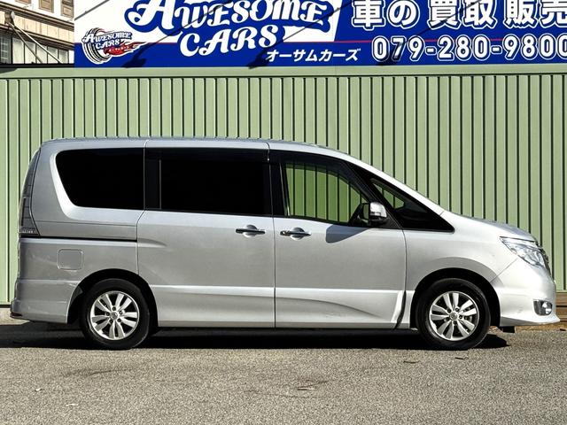 セレナ ハイウェイスター Sエディション 両側スライド片側電動ドア/ドラレコ/ディスチャージ/15AW/ETC/Wエアコン/3列シート/横滑り防止措置/修復歴なし(8枚目)