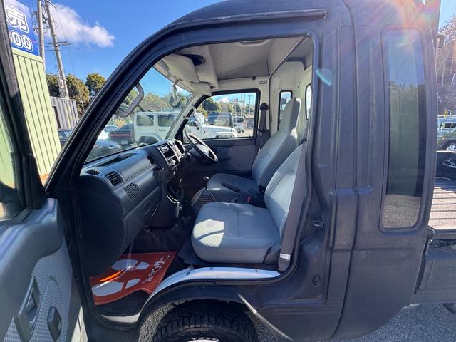 ハイゼットトラック ジャンボ　／５ＭＴ／４ＷＤ／ラプターライナー全塗装／リフトアップ／Ｘ－ＴＲＥＡＭ１４ホイール／トーヨー　ＯＰＥＮ　ＣＯＵＮＴＲＹタイヤ／ＡＬＰＩＮＥスピーカー／ＫＥＮＷＯＯＤ　ＣＤ（43枚目）