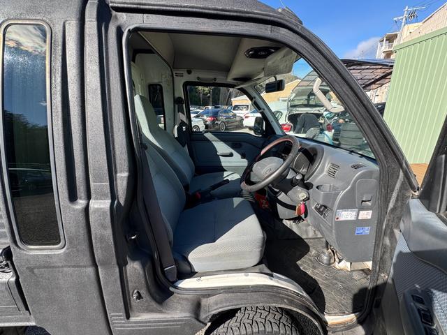 ハイゼットトラック ジャンボ　／５ＭＴ／４ＷＤ／ラプターライナー全塗装／リフトアップ／Ｘ－ＴＲＥＡＭ１４ホイール／トーヨー　ＯＰＥＮ　ＣＯＵＮＴＲＹタイヤ／ＡＬＰＩＮＥスピーカー／ＫＥＮＷＯＯＤ　ＣＤ（45枚目）