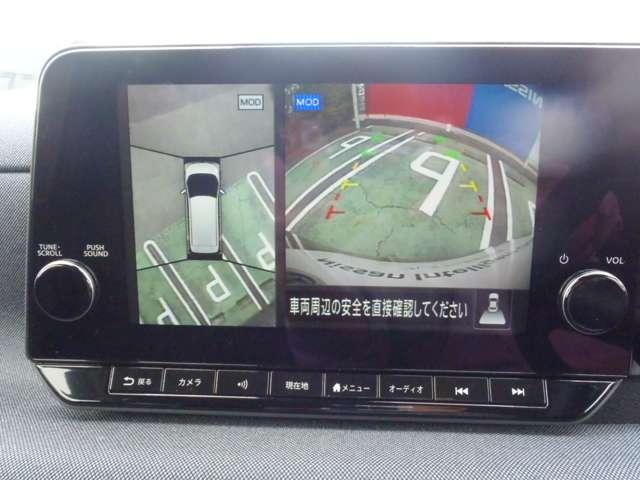 Ｘ　衝突被害軽減ブレーキ　アラウンドビュー　衝突軽減　３６０度カメラ　ＬＥＤヘッドライト　運転席エアバッグ　試乗車ＵＰ　ＥＴＣ　車線逸脱警報　ＡＣ　イモビ　アルミホイール　キーフリー　ＡＢＳ　メモリーナビ　インテリキ－　１オーナー(6枚目)