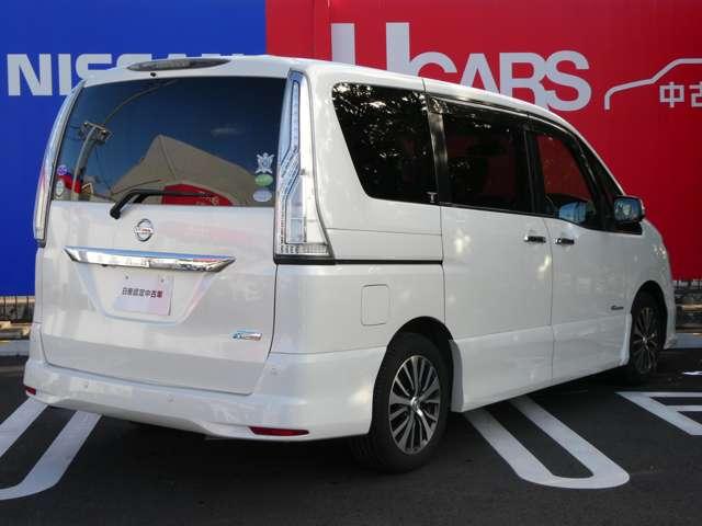 セレナ ハイウェイスター　Ｖセレ＋セーフティ　ＳＨＶ　Ａセフ　☆衝突被害軽減ブレーキ☆踏み間違い防止アシスト☆メモリーナビ☆Ｂｌｕｅｔｏｏｔｈ☆ＤＶＤビデオ再生☆フルセグＴＶ☆アラウンドビューモニター☆後席１１インチモニター☆両側電動スライドドア☆ＥＴＣ☆（2枚目）