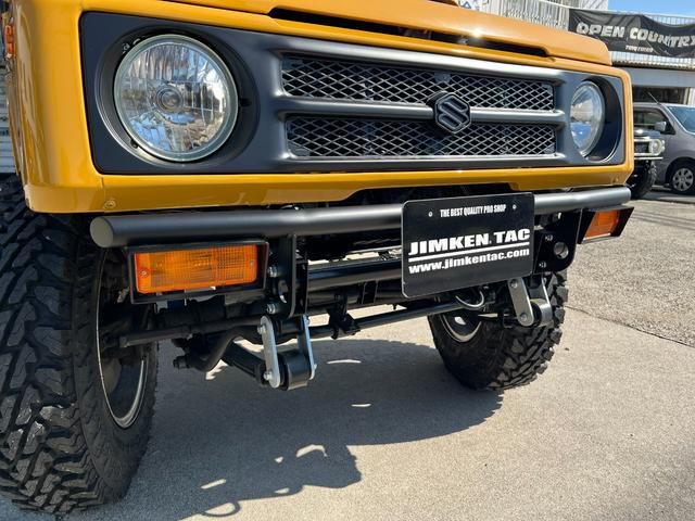 新品!タック製スチールフロントバンパー!アプローチアングルがアップします!何よりカッコいい!つや消しブラックですよ!!