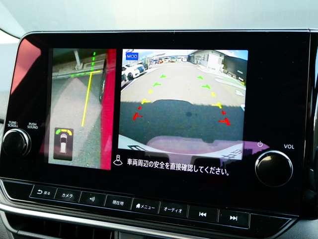 ノート １．２　Ｘ　衝突軽減ブレーキ　アラウンドビューモニタ　リアカメラ　衝突被害軽減ブレ－キ　全方位カメラ　ＥＴＣ付　ＬＥＤヘッドライト　レーンアシスト　インテリジェントキー　盗難防止システム　ワンセグＴＶ　ＴＶナビ　サイドカーテンエアバック　サイドカメラ（7枚目）