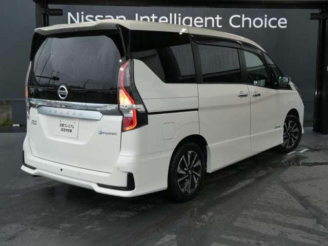 セレナ １．２　ｅ－ＰＯＷＥＲ　ハイウェイスターＶ　プロパイロット　パノラミックビューモニター　衝突軽減ブレ－キ　追従　セキュリティー　車線逸脱防止　キーフリーシステム　インテリキー　Ｄレコ　アイスト　ＬＥＤライト　サイドエアバッグ　フルオートエアコン　Ｂカメラ（3枚目）