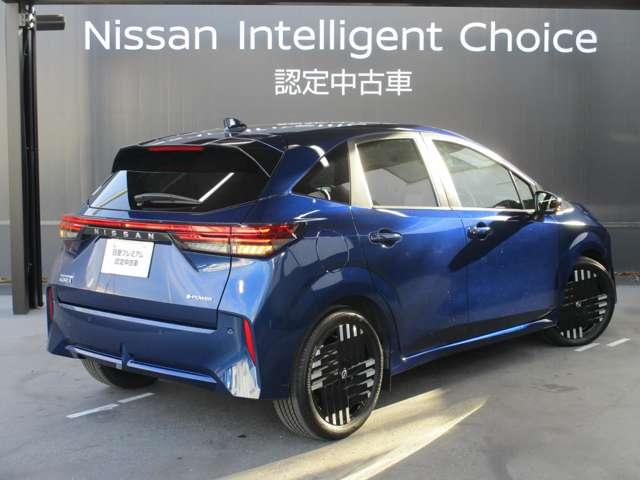 オーラ １．２　Ｇ　レザーエディション　日産純正メーカーナビ　プロパイロット　スマ－トキ－　整備記録簿　盗難防止装置　ＥＴＣ車載器　ＡＨＢ　元試乗車　ＬＥＤライト　ナビ＆ＴＶ　追従式クルーズコントロール　レーンキープ　アルミホイール　ＡＢＳ（3枚目）