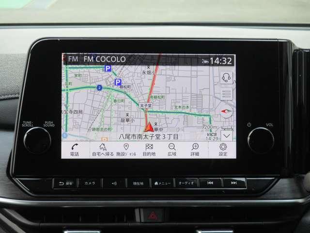 オーラ １．２　Ｇ　レザーエディション　日産純正メモリーナビ　プロパイロット　スマ－トキ－　整備記録簿　盗難防止装置　ＥＴＣ車載器　ＡＨＢ　元試乗車　ナビ　追従式クルーズコントロール　レーンキープ　アルミホイール　エアバッグ　エアコン（6枚目）