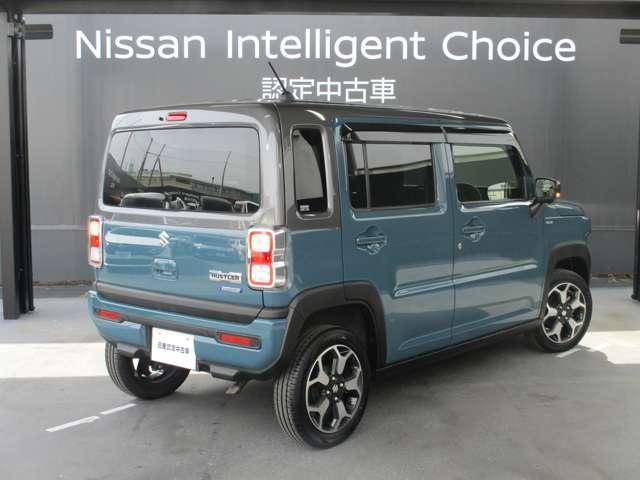 ハスラー ６６０　ハイブリッド　Ｘターボ　スズキ純正ナビ　サイド・カーテンエアバック　衝突被害軽減ブレーキ　クルーズコントロール　踏み間違い防止機能　全方位カメラ　ＬＥＤヘッドライト　オートライト　前席シートヒーター　ハイビームアシスト（4枚目）