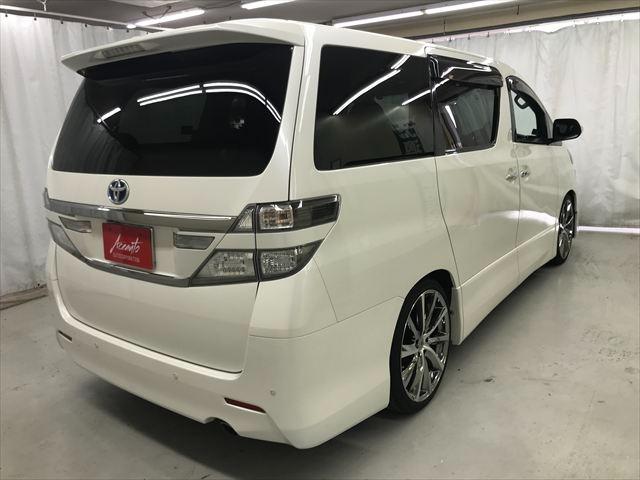 ヴェルファイアハイブリッド ZR テイン車高調 20インチアルミ 両側パワースライドドア HDDフルセグナビ リアエンターテイメント バックカメラ クリアランスソナー クルーズコントロール ETC セカンド席&助手席オットマン(50枚目)