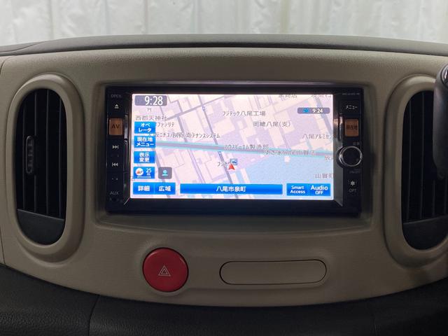 キューブ 15X Vセレクション 純正メモリーナビ フルセグ Bluetoothオーディオ DVDビデオ再生 バックカメラ スマートキー ETC オートライト ベンチシート フォグライト Wエアバック ABS アイドリングストップ(10枚目)