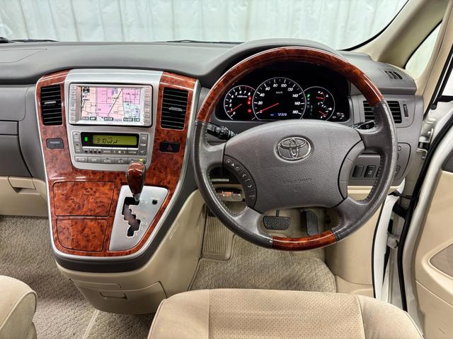 アルファードG MX トレゾア アルカンターラバージョン 禁煙車 8人乗り パワースライドドア バックカメラ ETC HIDヘッドライト セカンド回転シート キーレス オートライト アルミホイル コーナーセンサー HDDナビ(21枚目)