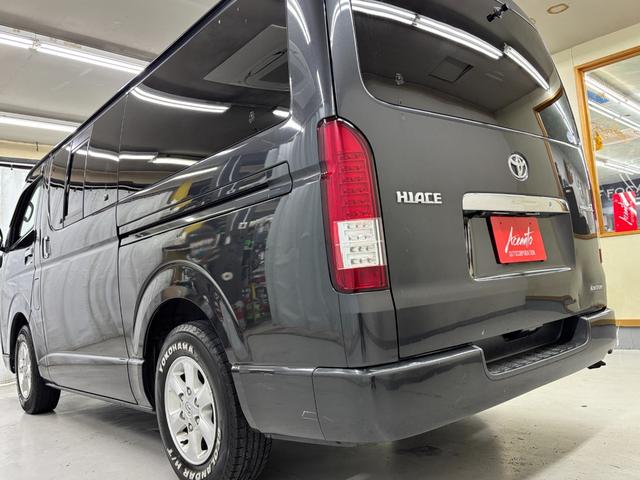 ハイエースバン ロングスーパーＧＬ　禁煙車　シートカバー　クラリオンナビ　フルセグＴＶ　Ｂｌｕｅｔｏｏｔｈオーディオ　ＤＶＤ　ＥＴＣ　ＬＥＤヘッドライト　アルミホイル　ＡＣ１００Ｖ電源　Ｗエアバッグ（53枚目）