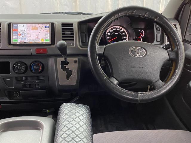 ハイエースバン ロングスーパーＧＬ　ベッドキット　社外メモリーナビ　ワンセグ　ＣＤ　ＥＴＣ　Ｗエアバック　ＡＢＳ　キーレス（11枚目）