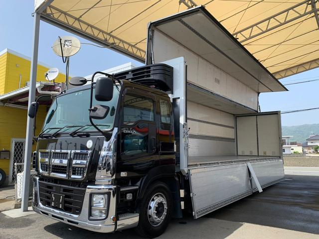 いすゞ ギガ 冷蔵冷凍 ウィング 積載10．4t ラッシング