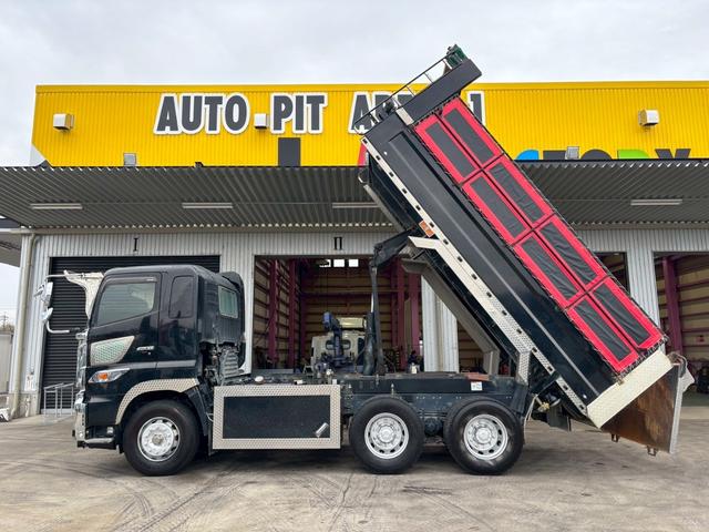 プロフィア ダンプ 積載8.2t コボレーン付 アオリ延長加工(10枚目)