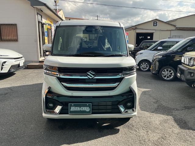 スペーシアカスタム ハイブリッドXS 登録済未使用車 全方位モニター付メモリーナビ 両側パワースライドドア Bluetooth TV スマートキー LEDヘッドライト 純正アルミホイール スズキセーフティ(3枚目)