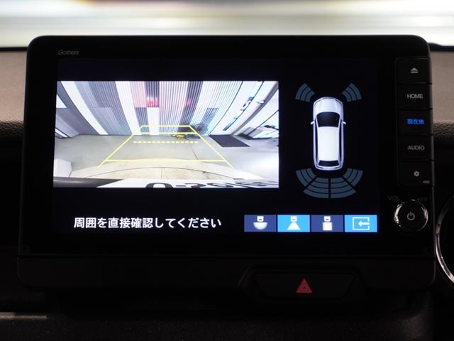 Ｎ－ＢＯＸカスタム ベースグレード　当社デモカー　禁煙車　９インチギャザーズメモリーナビ　フルセグ　ＣＤ／ＤＶＤ　ミュージックラック　ホンダセンシング　ＬＥＤヘッドライト　ＥＴＣ　ドライブレコーダー　フロントヒーターシート　前後センサー（4枚目）