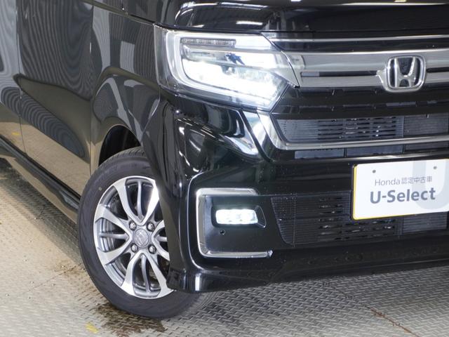 Ｎ－ＢＯＸカスタム Ｌ　ワンオーナー　禁煙車　ギャザーズメモリーナビ　フルセグ　ＣＤ／ＤＶＤ　ミュージックラック　ホンダセンシング　ＬＥＤヘッドライト　ＥＴＣ　フロントヒーターシート　リアセンサー　１４インチアルミホイール（11枚目）