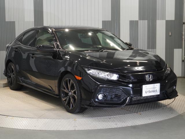 シビック ハッチバック　ワンオーナー車　禁煙車　いまコレ＋　ケンウッドフルセグ　ＣＤ／ＤＶＤ　メモリーナビ　ホンダセンシング　ＬＥＤヘッドライト　ＥＴＣ　ドライブレコーダー　フロントヒーターシート　１８インチアルミホイール（7枚目）