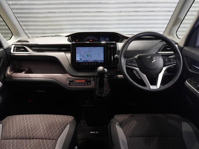 ソリオバンディット ハイブリッドＭＶ　ワンオーナー車　禁煙車　スズキ純正メモリーナビ　フルセグ　ＣＤ／ＤＶＤ　マルチビューカメラ　ＥＴＣ　リアカメラ　ドライブレコーダー　ＬＥＤヘッドライトシートヒーター衝突軽減ブレーキ前後ドライブレコーダ（13枚目）