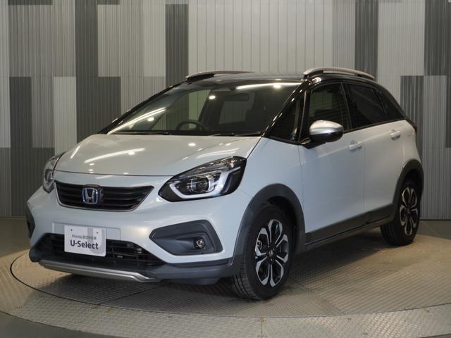 フィット ｅ：ＨＥＶクロスター　ワンオーナー車　禁煙車　８インチギャザーズメモリーナビ　フルセグ　ＣＤ／ＤＶＤ　ＵＳＢ　Ｂｌｕｅｔｏｏｔｈ　ホンダセンシング　ＬＥＤヘッドライト　ＥＴＣ　クルーズコントロール前後センサー１６インチＡＷ（23枚目）