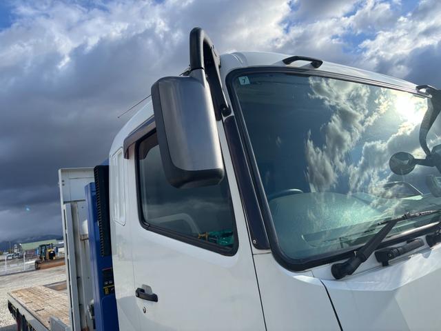 スーパーグレート 重機回送車（大型）クレーン付き　セルフ４段ダダノ製クレーン２．９３ｔ吊り・ラジコン付き・フジタボディ・ハイジャッキ・ウインチ付き・２デフ・木床・手動あゆみ・積載１１．８ｔ・ワンオーナー・フルセグＴＶ・ナビ・ＤＶＤ／ＣＤ・ＥＴＣ付き（72枚目）