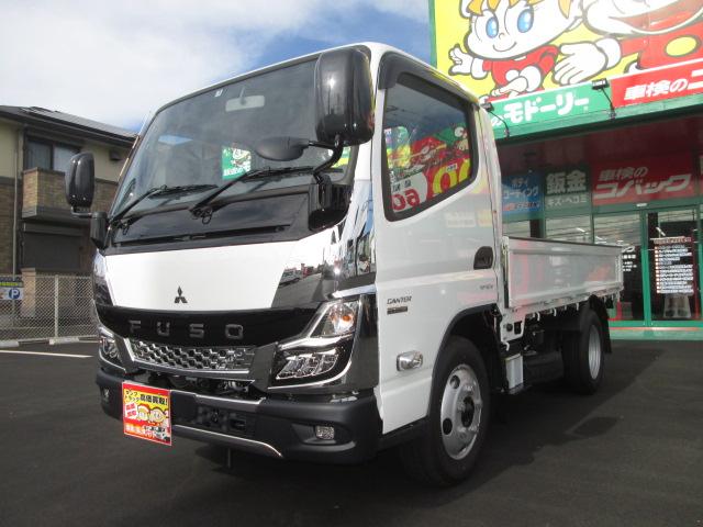 キャンター カスタム１５０馬力ＩＣターボ全低床平ボディトラック２トン　新規格対応　ＥＺＧＯ　純正メッキバンパー＆グリル＆コーナーパネル　左右ヒーター電格リモコンミラー　スマートキー　ゲートプロテクター＆チェーン　透明シートカバー　フロアマット　ドアバイザー＆エッジモール（7枚目）