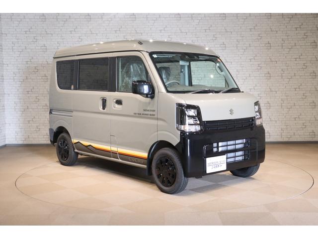 エブリイ Jリミテッド 両側電動スライドドア クリアランスソナー レーンアシスト 衝突被害軽減システム LEDヘッドランプ スマートキー アイドリングストップ シートヒーター CVT 盗難防止システム ABS ESC(13枚目)