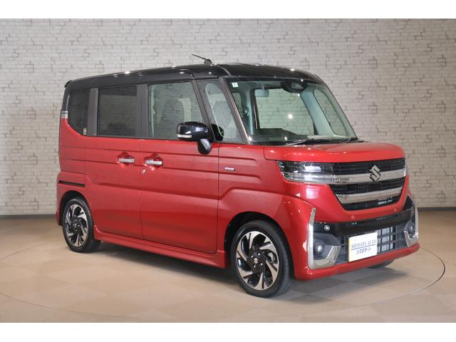 スペーシアカスタム ハイブリッドXSターボ 両側電動スライドドア クリアランスソナー クルーズコントロール レーンアシスト 衝突被害軽減システム オートライト LEDヘッドランプ スマートキー アイドリングストップ 電動格納ミラー(17枚目)