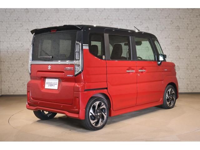 スペーシアカスタム ハイブリッドXSターボ 両側電動スライドドア クリアランスソナー クルーズコントロール レーンアシスト 衝突被害軽減システム オートライト LEDヘッドランプ スマートキー アイドリングストップ 電動格納ミラー(19枚目)