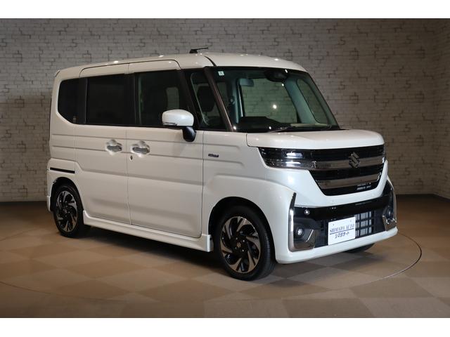 スペーシアカスタム ハイブリッドXSターボ 両側電動スライドドア クリアランスソナー クルーズコントロール レーンアシスト 衝突被害軽減システム オートライト LEDヘッドランプ スマートキー アイドリングストップ 電動格納ミラー(13枚目)