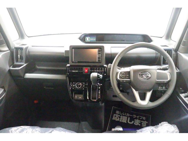 タント カスタムＲＳ　バックカメラ　両側電動スライドドア　ナビ　ＴＶ　クリアランスソナー　衝突被害軽減システム　ＬＥＤヘッドランプ　スマートキー　アイドリングストップ　シートヒーター　ベンチシート　ＣＶＴ　盗難防止システム（2枚目）