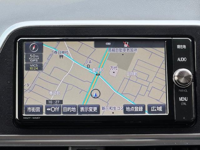 シエンタ Ｇ　ドライブレコーダー　バックカメラ　ナビ　ＴＶ　両側電動スライドドア　オートライト　スマートキー　アイドリングストップ　電動格納ミラー　シートヒーター　３列シート　ウォークスルー　ＣＶＴ（4枚目）