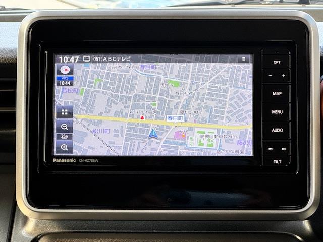 スペーシアギア ハイブリッドXZ ターボ ドライブレコーダー ETC 全周囲カメラ 両側電動スライドドア ナビ TV クリアランスソナー オートクルーズコントロール レーンアシスト 衝突被害軽減システム オートライト LEDヘッドランプ(6枚目)