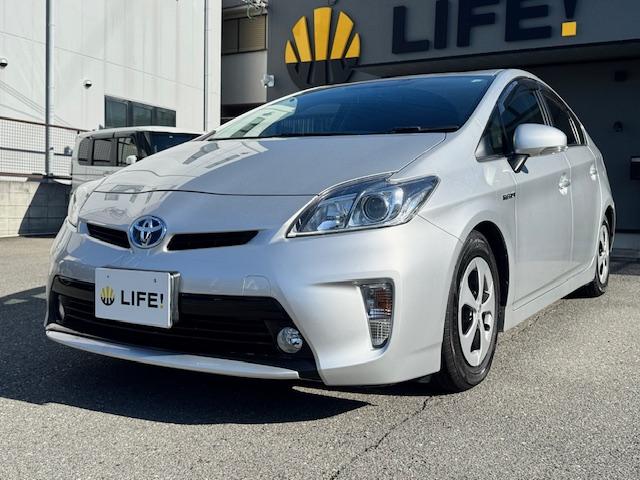 プリウス S バックカメラ ナビ TV アルミホイール オートライト HID CVT スマートキー 電動格納ミラー 盗難防止システム Bluetooth 記録簿 衝突安全ボディ ABS ESC エアコン(12枚目)