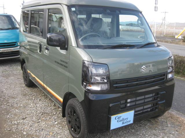 エブリイ Ｊリミテッド　登録済未使用車　Ｊリミテッドターボ車　バックアイカメラ付ディスプレイオーディオ装着車　ワンアクション両側パワースライドドア　ＬＥＤヘッドライトブラック塗装　専用デカール（2枚目）