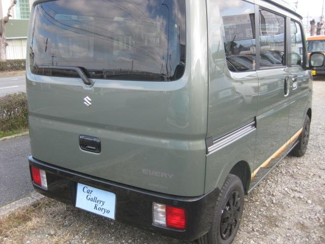 エブリイ Ｊリミテッド　登録済未使用車　Ｊリミテッドターボ車　バックアイカメラ付ディスプレイオーディオ装着車　ワンアクション両側パワースライドドア　ＬＥＤヘッドライトブラック塗装　専用デカール（20枚目）