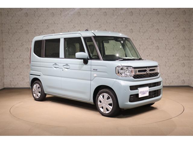 スペーシア ハイブリッドG 両側スライドドア クリアランスソナー レーンアシスト 衝突被害軽減システム オートライト LEDヘッドランプ スマートキー アイドリングストップ 電動格納ミラー ベンチシート CVT 盗難防止システム(10枚目)