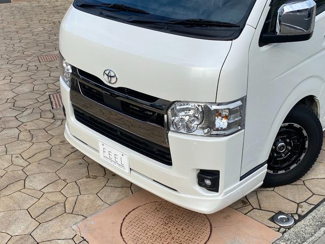 ハイエースバン スーパーGL ダークプライムII パノラミックビュー デジタルインナーミラー フルセグナビ ETC シートカバー ベッドキット フロントエアロ アルミホイール(13枚目)